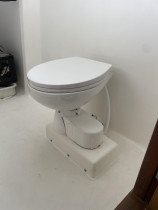 Marine toilet upgrade - Upgrading the old manual flush marine toilet with a new electric macerator toilet