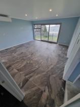 Lounge area - Tiled lounge area with 600×600 tiles