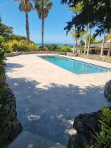 Pool - Pool surround done with 600×600 stone valley porcelain tiles