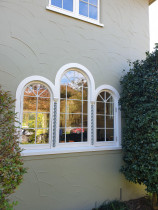 Curved windows - Double Glazed existing windows with colonial bars.