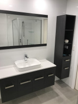 Bathroom Renovation by Top 2 Bottom Carpentry Ltd - This was a full bathroom renovation in Gulf Harbour marina apartments, we designed and executed this project on time and to budget.