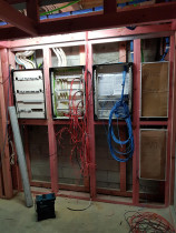 Paritai Drive Residence - Main distribution switchboard, automated lighting panel, MATV