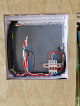 Edwards and Hardy HQ - Hamilton - Meter board ready for connection by Electrical Inspector.