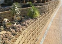 RETAINING WALLS - All types of retaining walls - timber pole, keystone, rock etc