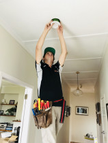 On the Job - Ben installing a downlight