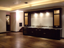 AMW Builders Ltd - Laurel Job - Wet bar/Media room with wine cellar entrance