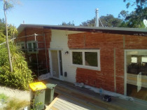 Glenfield - 2018 - D&R Painting Ltd - This house was stripped, primed, filled, under coated with 2 top coats. If you house paint work is showing any signs of cracking or bubbling then will probably need to be taken right back to bare timber. 

If you don't then then the new paint will soon pull off the old paint and your house can have more bubbles than you had before the painting was done. This is because the new paint will expand and contract with the heat and pull away at the old paint. 

D&R North Shore Painting