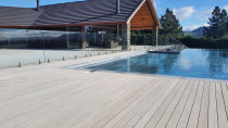 Verdadeck antique grey around pool area by DECKHQ