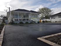 Asphalt with decorative stone edging in Manurewa