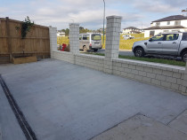 Concrete, fence, drainage for a new property in Flat bush