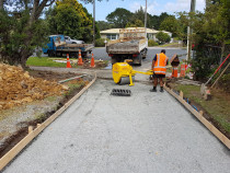 Prep for driveway