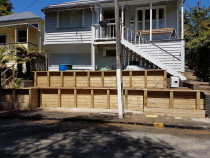 Kingsland retaining project