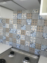 Retro tiles by Just Splashbacks - Female Tiler