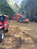 Moonshine Forestry Block private land by K&D Contracting Ltd - Preparations for parking at the hut.