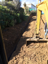 Mount Marua completed by K&D Contracting Ltd - New driveway and preparations for new house foundations and slab
Also subsoil drainage trenches and trenches for new gas/water/power/phone supply