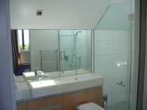 bathroom mirror and glass shower - R & B Glass & Glazing - bathroom mirror and glass shower