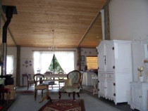 Dining and Lounge by RD Construction Ltd - Again this is the interior of the home that was converted from a shed.
We installed a sarked ceiling in this room