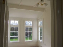 Colonial Style Home by RD Construction Ltd - This is another shot of the interior of the home that was originally a school building
Note the colonial windows and archetraves,  attention to detail was very important as many of the surfaces were finished in gloss paint