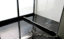 300 by 600 porcelain shower base mitred corners - Style with Tile Ltd