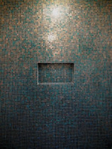 Bizzasa Mosaic Wall with recessed soap box - Style with Tile Ltd