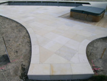 outside project / pool/ sandstone - Style with Tile Ltd