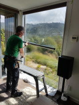 Oversize windows are our specialty - Suntamers NZ - We have access to extra wide rolls and use specialised equipment and techniques to apply the film.