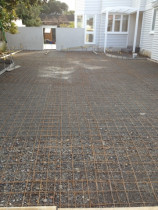 BEFORE: Half black texture finish - TQ Concrete Placers