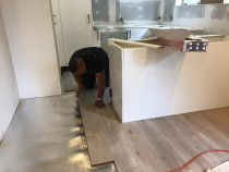 Laying a new kitcheen floor - A brand new kitchen floor installed by TT Quality Services